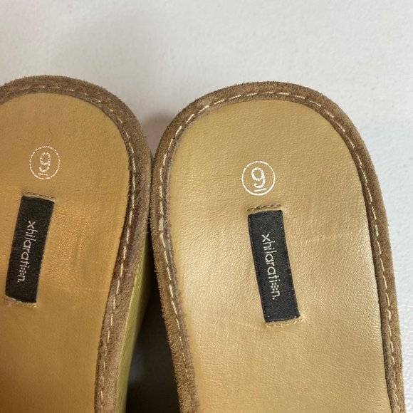 Xhilaration brown wedge open toe sandal size 9 - Picture 6 of 9